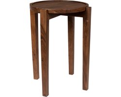 Dutchbone Shane Bijzettafel Rond 40 cm Acaciahout - Bruin