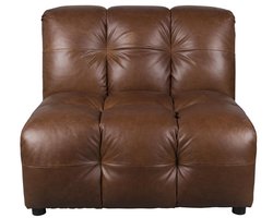 DUTCHBONE Sofa Element Hackman No Arm Leather Chocolate