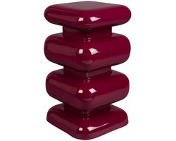 Dutchbone Stubby Bijzettafel Bordeauxrood - Rood