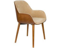 Dutchbone Taylor Eetkamerstoel Armleuning Beige