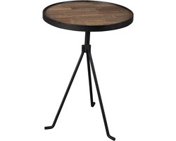 Dutchbone Tides - Bijzettafel - Bruin/Zwart - Set van 2