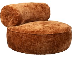 Dutchbone Tilbury Loungestoel Burned Orange - Oranje