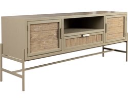 Dutchbone Yasu Dressoir Hout/ Metaal Beige