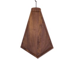 Dutchdeluxes - Handgemaakt - Luxe Serveer- en presenteer -en Snijplank - In walnoot - Hippe stropdasvorm - Bruin