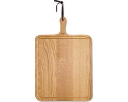 Dutchdeluxes - Handgemaakt - Luxe - Serveer- en snijplank - Eikenhout - Lichtbruin