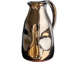 Dutchdeluxes - Luxe - Handgemaakt - Karaf - Aardewerk - Medium - Platinum Goud