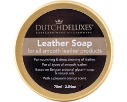 Dutchdeluxes - Onderhoudszeep - Schoonmaak - Tassen - Portemonnees - Portefeuilles - Leer - Sinaasappelgeur