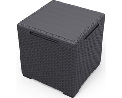 Dutchers® Bijzettafel - Opberger - Tuinbox - Tuin box - Terrasbox - Opbergmand - Opbergbox - Opbergdoos met deksel - waterdicht