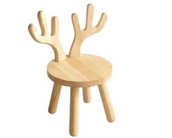 Dutchers® Peuterstoel - Kinderstoeltje voor Peuter - Kinderkamer Accessoires - Kinderkrukje - Massief Hout - Krukje - Stijlvol & Speels - Eikenhout - Stoeltje voor Kinderen - Houten Stoeltje - Kinderkamer Decoratie - Babykamer Accessoires