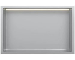 DutchLine - Inbouw Nis Met Ledstrip - 300x600 – RVS