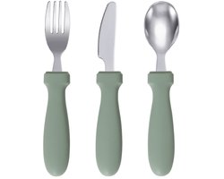 Dutsi - Peuter- en Kinderbestekset - 3 delig - De ideale eerste bestekset voor kleine handjes - Sage