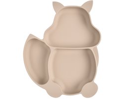 Dutsi - Siliconen - Baby & Kind Bord - Zuignap Bord - Mocha Vosje