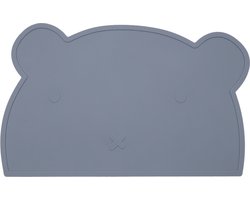 Dutsi - Siliconen Placemat Baby Beertje - Pastelblauw - BPA-Vrij - Hygiënisch en Duurzaam