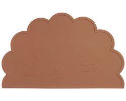 Dutsi - Siliconen Placemat Baby Leeuw - Kaneelbruin - BPA-Vrij - Hygiënisch en Duurzaam