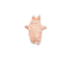 Duurzaam cadeau - Vintage knuffel - Hippo - Wollen deken - Zero waste - Roze bloemen