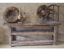 Duurzaam gemaakte Steigerhouten sidetable Carolina XXXL