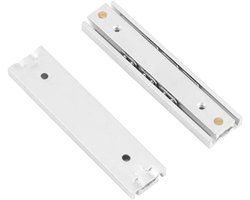 Duurzame 16 mm Mini Aluminiumlegering Gladde Slideway voor Ladekast - Set van 2 delen