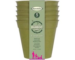 Duurzame Bamboe Vezels Plantenpot 10cm | Salie Groen | Milieu vriendelijke Tuinaccessoires