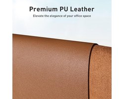 Duurzame Bureauonderlegger - Multifunctioneel - 1 stuk - PU-leer - 91cm x 43cm