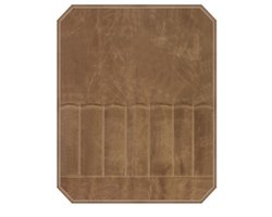 Duurzame, gewaxte canvas, waterdichte en slijtvaste messenroltas, draagbare koksmestas in bruin, geschikt voor picknicks, barbecues, keukens, kookscholen en andere gelegenheden.