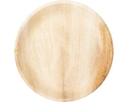 Duurzame Palmblad Borden – Ø 25 cm – Set van 6 - Stevig & Biologisch Afbreekbaar