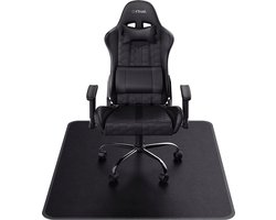 Duurzame Stoelmat Voor Bureaustoel En Gaming Chair - 99 x 120 cm - Flexibele Vloerbeschermingsmat - Hard Slijtvast Oppervlak - Geschikt Voor Tapijten En Harde Vloeren - Modern Design - Zwart