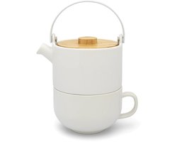 Duurzame theepot en mok - Scandinavisch design - 1 stuk - aardewerk