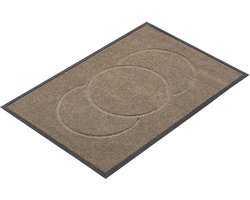 Duurzame voordeurmat, 1194 x 813 mm Vloermat voor Binnen- en Buitengebruik, Stijlvolle Vloerkleed Met TPE Ondersteuning, Wasbare Vloerkleed voor Ingangen, Gangen, Balkons en Garages, Bruin