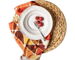 Duurzame zeegras placemats - Natuurlijk en warm - 1 stuk - Ø 35 cm