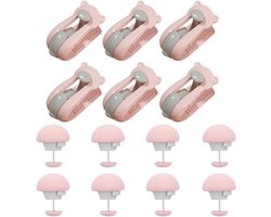 Duvet cover clips voor het bevestigen van dekbedden, quiltfixatie en schattige paddenstoelvormige knoppen voor beddengoed