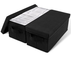 DVD Opbergdozen Organisatie Oplossingen - Stofdichte en Opvouwbare Case voor CD/DVD