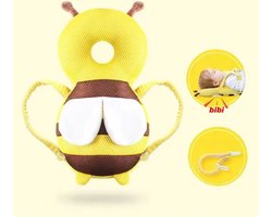 DW4Trading Baby Hoofdbeschermer Honingbij - Veiligheidskussen - Valrugzak - 3D Ademend - Peuter