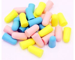 DW4Trading Geluiddempende Schuim Oordopjes - 15 Paar - Gemixte Kleuren