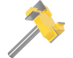 DW4Trading Hout Groeffrees Vlakfrees - 51x12,7 mm - 4 Messen - Schacht 8 mm