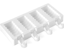 DW4Trading Siliconen IJsmaker Mal Twister Wit - IJsjesvorm Voor IJs Pops - Bakvorm - DIY