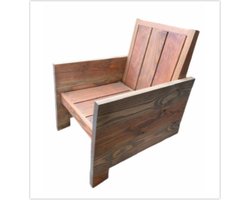 DyArt- Stoel- Loungestoel- Outdoor- Tuinstoel- Fauteuil- Douglas hout- Grijze tint