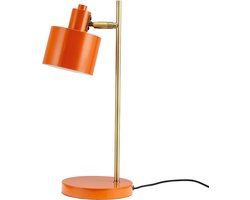 Dyberg Larsen Tafellamp oranje/messing metaal H43 cm D20,5 cm Ocean