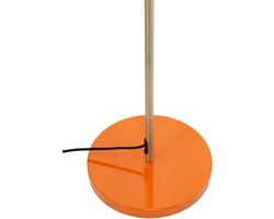Dyberg Larsen Vloerlamp oranje/messing metaal H160 cm D42,5 cm Ocean