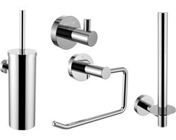 Dynamic Way RVS toilet accessoires set chroom