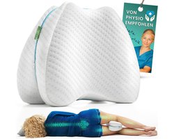 DYNMC you Kniekussen voor in Bed Zijslapers | Ergonomisch Memory-Schuim Beenkussenvoor Comfort en Ondersteuning | Ademend en Wasbaar 26x22 cm | Kniekussen Traagschuim Orthopedisch | Knie Kussen