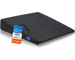 DYNMC you wigkussen stoel - Test ZEER GOED - Zitkussen orthopedisch met ronde hoek - Ontwikkeld in samenwerking met fysiotherapeuten - Ergonomisch zitkussen voor bureaustoel - zwart