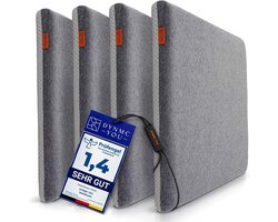 DYNMC you Zitkussen Tuinstoel 4 Stuks | Stoelkussens Eetkamer 40 cm | OEKO-TEX | Middelhard Zitkussen Orthopedisch met Traagschuim | Wasbaar Stoelkussen Buiten & Binnen | Tuinkussens, Stoel Kussen