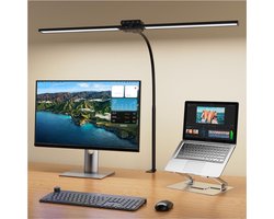 DYVNS® Daglicht Bureaulamp - Tafellamp - Daglichtlamp - Lichttherapie - Dimbaar - 4 Kleuren - Met Klem - 360° Flexibel