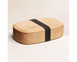 Dzukou Lunchbox Bamboe Bento 450 ml – Herbruikbare snackbox met vakjes & deksel