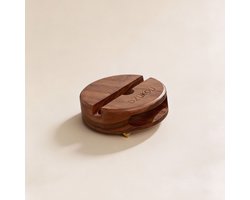 Dzukou Walnut Squirrel - Telefoonstandaard  - Telefoonhouder Bureau - Telefoon Houder - Standaard - Statief - Bamboe - Hout