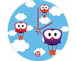 E-my Sky - Wandklok - Glas - Ø35 cm - Multi