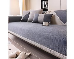 E-Shop4u® - Bankhoezen - D-Luxe Bankhoes - Kussenhoezen - Kussenhoes - 45x45cm - Donker Grijs