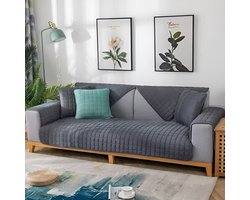 E-Shop4u® - Bankhoezen - HexaElegance Bankhoes - Kussenhoezen - Kussenhoes - 45x45 - Donkergrijs