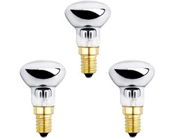 E14 R39 25W lamp, geschikt voor lavalampen, dimbaar, warm wit licht 2600K, 250 lumen, kleine reflectorlamp, geschikt voor warmtelampen zoals bubbellampen, raketlampen en zaklampen, 3-pack.