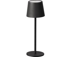 Easy! by FHL | ROXI - tafellamp oplaadbaar - Zwart - Draadloos en Dimbaar - 27,5 cm hoog - 3 lichtkleuren - Geschikt voor binnen en buiten - Nachtlamp - Waterdicht IP54